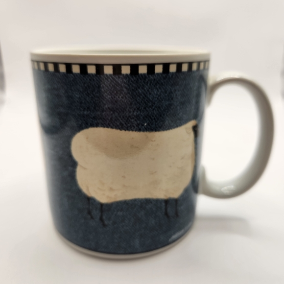 Sakura Other - Sakura Brandon House by Warren Kimble Barnyard Animals Sheep Coffee Mug